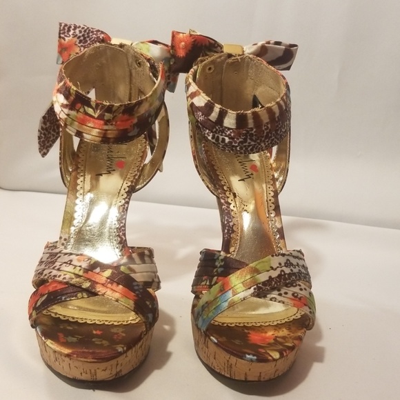 Lui Chung Katie Heels Platforms Sandals - Picture 3 of 8